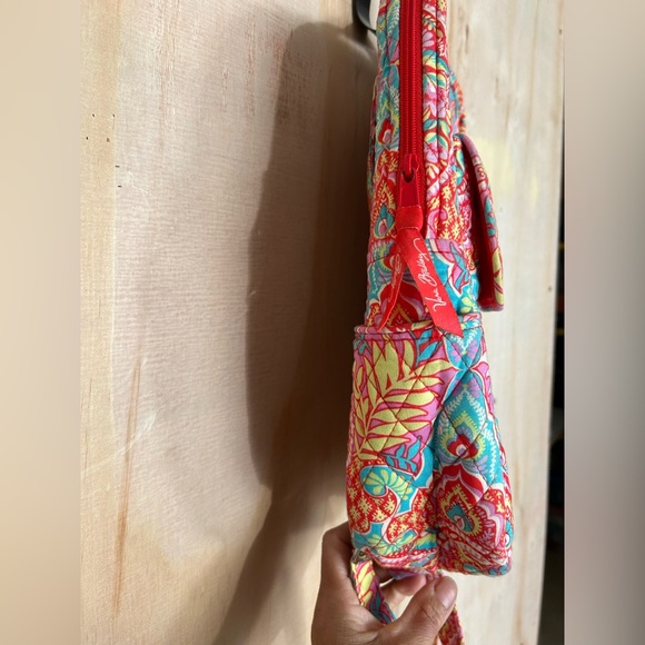 Vera Bradley Floral Pink and Blue Backpack - Picture 6 of 13